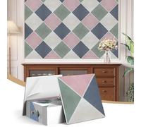 Pannelli fonoassorbenti 3D retrò eleganti per pareti, 12 pezzi, 30 x 30 x 0,9 cm, autoadesivi, pannelli acustici, piastrelle decorative per assorbimento acustico per casa, ufficio, studio (toni della