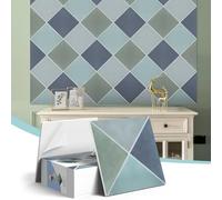 Pannelli fonoassorbenti 3D retrò eleganti per pareti, 12 pezzi, 30 x 30 x 0,9 cm, autoadesivi, pannelli acustici, piastrelle decorative per assorbimento acustico per casa, ufficio, studio (fascino