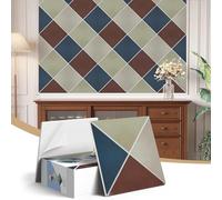 Pannelli fonoassorbenti 3D retrò eleganti per pareti, 12 pezzi, 30 x 30 x 0,9 cm, autoadesivi, pannelli acustici, piastrelle decorative per assorbimento acustico per casa, ufficio, studio (Modern