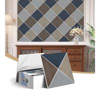 Pannelli fonoassorbenti 3D retrò eleganti per pareti, 12 pezzi, 30 x 30 x 0,9 cm, autoadesivi, pannelli acustici, piastrelle decorative per assorbimento acustico per casa, ufficio, studio (alba del