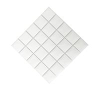 Pannelli Fonoassorbenti 4 pz 50x50x5 cm Studio Schiuma Acustica Schiuma Insonorizzata Assorbimento Acustico Pannello di Trattamento Suono Cuneo Spugna Protettiva Hardware(White)