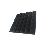 Pannelli fonoassorbenti Acustica professionale for studi e cabine vocali - Schiuma acustica PU insonorizzata for ridurre l'inquinamento acustico per studio registrazione(Black)