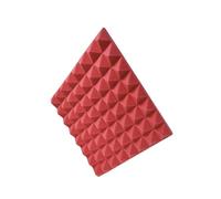 Pannelli fonoassorbenti Acustica professionale for studi e cabine vocali - Schiuma acustica PU insonorizzata for ridurre l'inquinamento acustico per studio registrazione(Red)