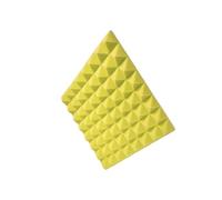 Pannelli Fonoassorbenti Acustica professionale for studi e cabine vocali - Schiuma acustica PU insonorizzata for ridurre l'inquinamento acustico(Yellow)