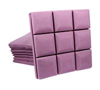 Pannelli Fonoassorbenti Acustici Porpora 12 Pezzi per Porte e Soffitti | Gomma e Plastica, Assorbimento del Suono, per Palestre e Uffici Domestici, Aiuta a Creare Quiete