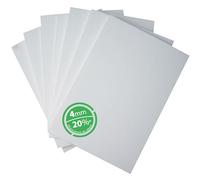 Pannelli Fonoassorbenti Bianchi 10 mq - Pannelli Isolanti Termici per Interni, Pareti e Soffitto con Spessore 4mm - Pannelli di Polistirolo 80x125 Ideali come Antimuffa per Muri Interni (con Colla)