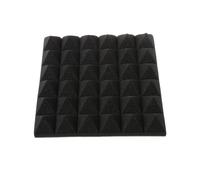 Pannelli fonoassorbenti in schiuma, 50 x 50 x 5 cm, per studio acustico a piramide, per riduzione dell'eco, chiarezza vocale e controllo del rumore