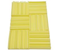 Pannelli fonoassorbenti in schiuma di alta qualità, 12 pezzi, pannelli fonoassorbenti per studio, studi di registrazione, cabine vocali e sale di controllo (giallo)