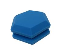 Pannelli fonoassorbenti in schiuma Pannelli fonoassorbenti ignifughi in schiuma acustica da studio, confezione 6/12, spessore 2 pollici per l'ufficio(Blue,12Pcs)