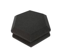 Pannelli fonoassorbenti in schiuma Pannelli fonoassorbenti ignifughi in schiuma acustica da studio, confezione 6/12, spessore 2 pollici per l'ufficio(Black,6PACK)