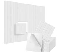 Pannelli Fonoassorbenti Pannelli acustici quadrati autoadesivi da 12 pezzi 30x30x0,9 cm murali fonoassorbenti for isolamento acustico for studi domestici per studio(White)