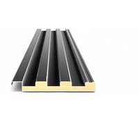 Pannelli for coperture in alluminio - Confezione da 6 lastre ondulate isolate in grigio for progetti fai da te e serre(140cm)