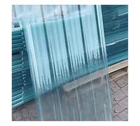 Pannelli for lucernari in fibra di vetro traslucida, pannelli in plastica ondulata, tegole termoisolanti, for illuminazione naturale e uso in cortili(120cm-10 pieces,0.12cm)