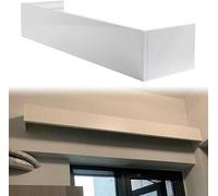 Pannelli for tende da soffitto for veneziane, cassonetti decorativi for tende solo for finestre, telaio in alluminio for mantovana oscurante(Wall Mount,200cm/6.6ft)