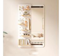 Pannelli forati, Specchio da Parete Nascosto, Specchio a Figura Intera con Pannelli forati, Specchio a Figura Intera con Binario di Scorrimento, Specchio da toeletta per Camera da Letto, SOG