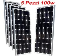 Pannelli Fotovoltaici 5 PZ 3KW Giornaliero Pwm Celle A Isola Solare Pannello ...