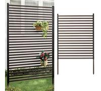 Pannelli in acciaio per esterni, 1,2 x 1,8 m, recinzione durevole per la privacy, per patio, giardino, cortile, perfetta per protezione dal vento e decorazione esterna