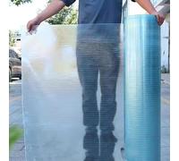 Pannelli in Policarbonato Fogli in Plastica Trasparente,Lastre per Tetto Resistente ai Raggi UV,Antipioggia,Pensilina Tettoia per Esterno,Garage,Balcone,Facile da Tagliare (1,5m x 4m)