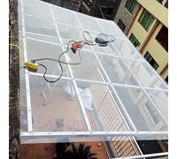 Pannelli in Policarbonato,Trasparente Impermeabile,Lastra Resistente ai Raggi UV per Serre Tetto Carport Giardino Gazebo Terrazza,Pensilina per Copertura,con Viti,Personalizzabile (1.5x7m)