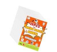 Pannelli in polistirene termoretraibile bianco per imprese artistiche tipetter, sostanza artigianale amichevole con doppia trama 20 x 14,5 cm carta termoretraibile