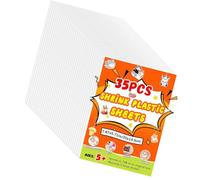 Pannelli in polistirene termoretraibile bianco per imprese artistiche tipetter, sostanza artigianale amichevole con doppia trama, 20 x 14,5 cm, termoretraibile permanente per portachiavi