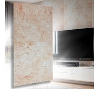 Pannelli in polistirolo, pannelli da soffitto e parete, misura XL, decorativi, effetto cemento, da 3 mm di spessore, rivestimento da parete, 100 x 50 cm, 36 m², in set da 72 pezzi