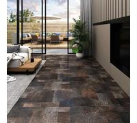Pannelli in PVC, 5,11 m², 55 pezzi, marrone | Autoadesiva, forma rettangolare, bordi lisci, per interni, facile da pulire