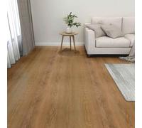 Pannelli in PVC, 55 pezzi, marrone, 5,11 m² | Autoadesiva, per interni, forma rettangolare, bordi lisci, facile da pulire