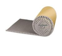 Pannelli in schiuma acustica 1Pc 50x200cm Pannello acustico autoadesivo in schiuma a forma di uovo for parete studio KTV ufficio ad alta densità Spessore 2/3,5 cm(GRAY,3.5cm)