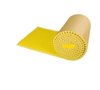Pannelli in schiuma acustica 1Pc 50x200cm Pannello acustico autoadesivo in schiuma a forma di uovo for parete studio KTV ufficio ad alta densità Spessore 2/3,5 cm(Yellow,3.5cm)
