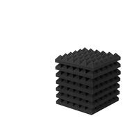 Pannelli in Schiuma Acustica 24 confezioni di pannelli acustici in schiuma piramidale da 5,1 cm x 30, fonoassorbente con cancellazione del rumore e 120 pezzi adesivo biadesivo