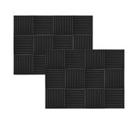 Pannelli in schiuma acustica 30x12 pezzi, spessore 2,5 cm, pannelli insonorizzati da studio, grigio scuro - Compatibili con Moweo Eryue Mewmewcat