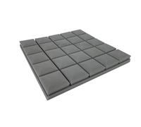 Pannelli in schiuma acustica 4Pack 50x50cm Studio Schiuma Acustica Isolamento acustico Trattamento assorbimento Pannelli for pareti insonorizzate(Grey,50x50x3cm)