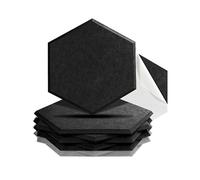 Pannelli in schiuma acustica, 6 pezzi di pannelli acustici autoadesivi for l'isolamento acustico, diffusore, taglia piccola, colore(0.8cm Medium Density,Large)