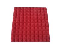 Pannelli in schiuma acustica 6Pack 50x50x5cm Studio Pyramid Pannelli acustici in schiuma poliuretanica insonorizzante di trattamento isolamento acustico(Red)