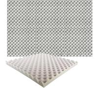 Pannelli in schiuma acustica a uovo Pannello a parete for studio con trattamento di assorbimento insonorizzato in sonora Per smorzare il suono(GRAY,50x50x2cm)
