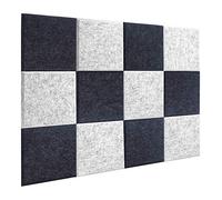 Pannelli in Schiuma Acustica da 12 Pezzi Pannelli Insonorizzazione A Bordo smussato, Trattamento Acustico Utilizzato nelle Pareti Casa e degli Uffici