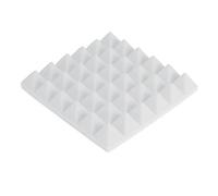 Pannelli in Schiuma Acustica Isolamento acustico, imbottitura insonorizzata, schiuma acustica da studio, pannello for trattamento, fonoassorbente(White)