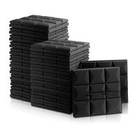 Pannelli in schiuma acustica, Pannelli acustici in schiuma 6/12/24 pezzi, pareti insonorizzate for studi musicali, arredamento for la casa, nero, 24 pezzi_2(6 PCS-2.5CM THICK)