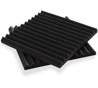 Pannelli in schiuma acustica, Pannelli in schiuma acustica 20 pezzi 12 x 0,9 pollici multicolore(Black)