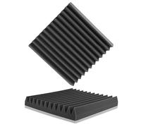 Pannelli in schiuma acustica, Pannelli in schiuma isolante acustica for studio, soffitto, parete, 6/12/24 pezzi - Insonorizzati(Black,2.5CM THICK-12 PCS)