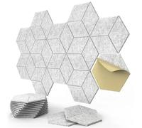 Pannelli in schiuma fonoassorbente autoadesivi con design a Y for assorbire il rumore(Y-Cut Hexagon Grey,9MM 1 piece)
