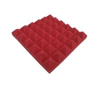 Pannelli in schiuma fonoassorbenti for pareti Art 12 pollici, pannelli fonoassorbenti blu nero rosso, pannelli fonoassorbenti soffitto 1 pz(Red)