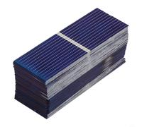 Pannelli in silicone policristallino da 0,5 V, per mini celle solari, 52 x 19 mm, per esperimenti scientifici, conversione efficiente dell'energia per uso esterno, 100 pezzi, blu