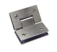 Pannelli in vetro pieghevoli, Cerniera perno 10 pezzi 135 gradi 8-12mm for porta in vetro Porta doccia for bagno Staffa senza telaio Cerniere for a parete in acciaio inossidabile Set di cerniere