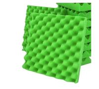 Pannelli insonorizzanti, Pannelli in schiuma acustica fonoassorbente for pareti e soffitti - Isolamento acustico ad alta densità 6, 12, 24, 48 pezzi(Green,24 Pcs With Tapes)