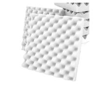 Pannelli insonorizzanti, Pannelli in schiuma acustica fonoassorbente for pareti e soffitti - Isolamento acustico ad alta densità 6, 12, 24, 48 pezzi(White,24 Pcs With Tapes)