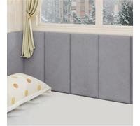 Pannelli Isolanti Decorativi Antimuffa per Interni, 13 mm Moderna Isolante Termico Adesivo da Parete, 3D Adesivi Murali in Schiuma, Riduzione del Rumore, 30X60cm(Grigio,2pcs)