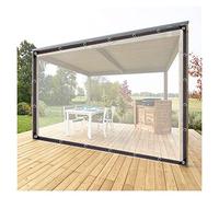 Pannelli laterali impermeabili antivento per pergola, pieghevoli, trasparenti, per giardino, patio e gazebo