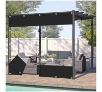 Pannelli Laterali in Telone Gazebo,Teloni Chiare Tende Impermeabili Robusto,Pannelli Laterali Per Tettoia Pergola Esterni,Tenda Antipioggia in Tela Cerata Pvc Trasparente 0,5mm